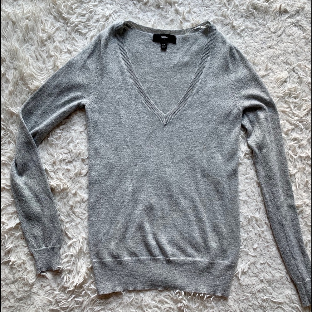V-neck sweater!